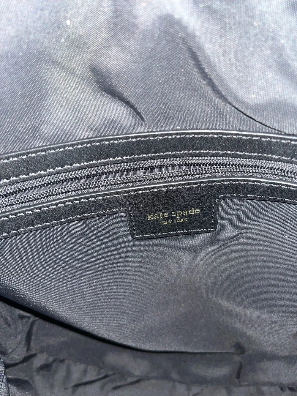 kate spade Black Shoulder Hobo Bag with Leather Accents